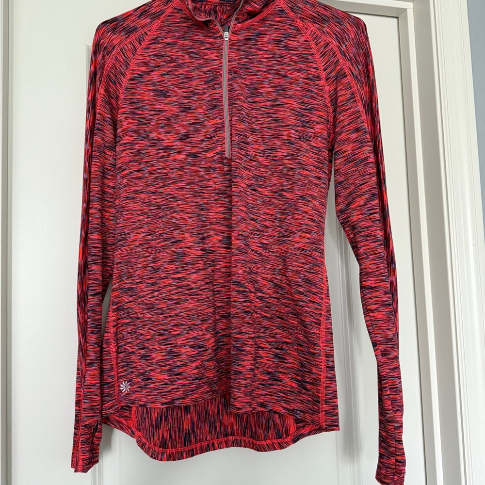 Athleta Vibrant Striped Long Sleeve Top